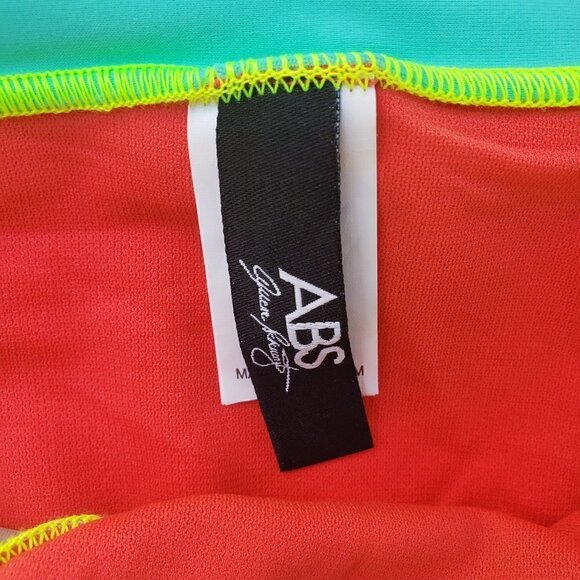 NWT Allen Schwartz Neon Orange Purple Leopard Print Bikini Bottoms - Picture 5 of 9